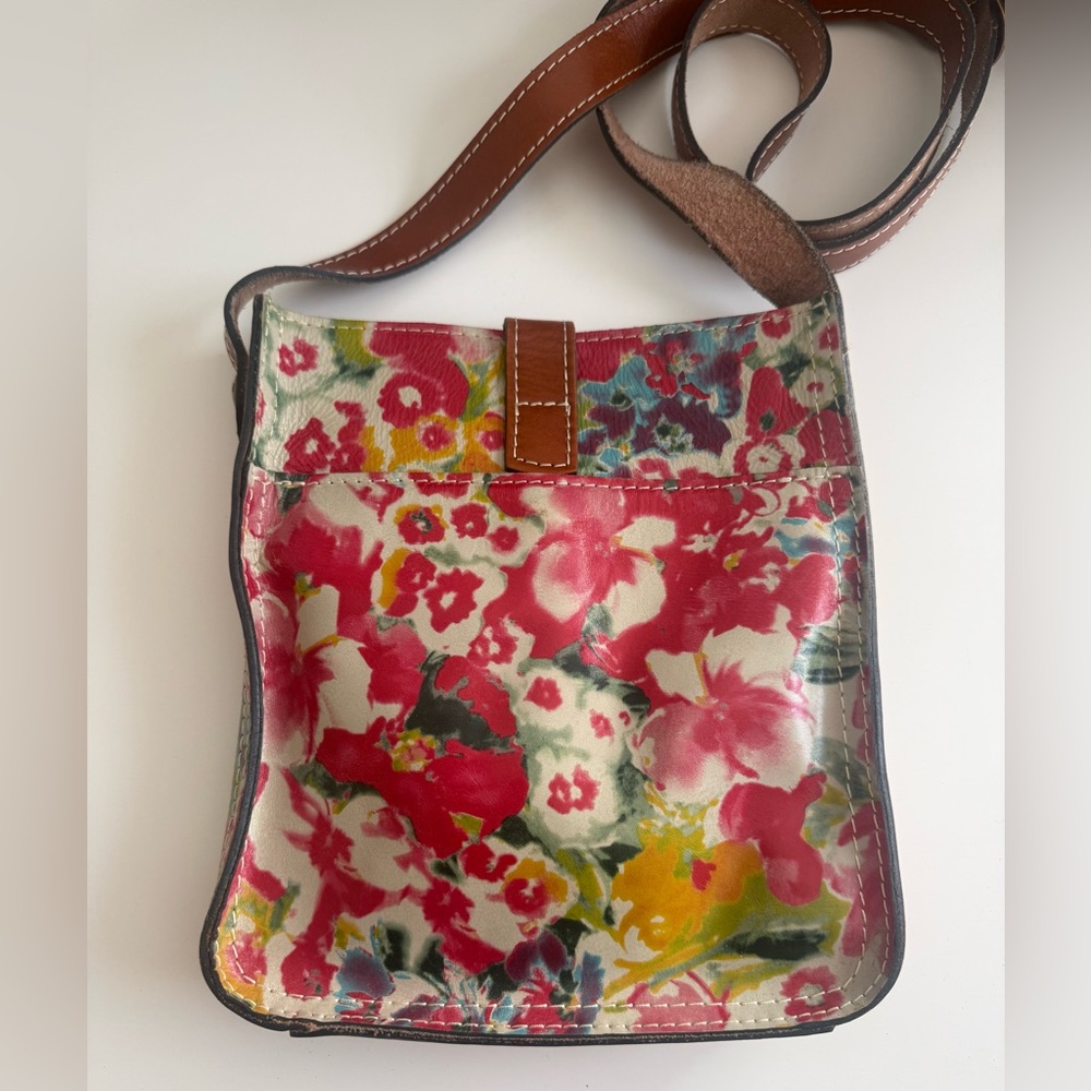 Patricia Nash Venezia Floral Leather Crossbody Bag - Picture 5 of 12